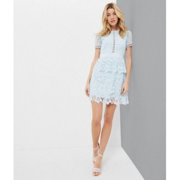 Ted Baker London Dresses & Skirts - BNWT TED BAKER LONDON Dixa Layered Lace Skater Dress, Baby Blue